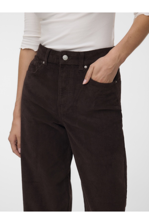 Pantalon Barrel Chocolate Torte VMBILLIE Longueur 30 Vero Moda - 1 | DOWN 2